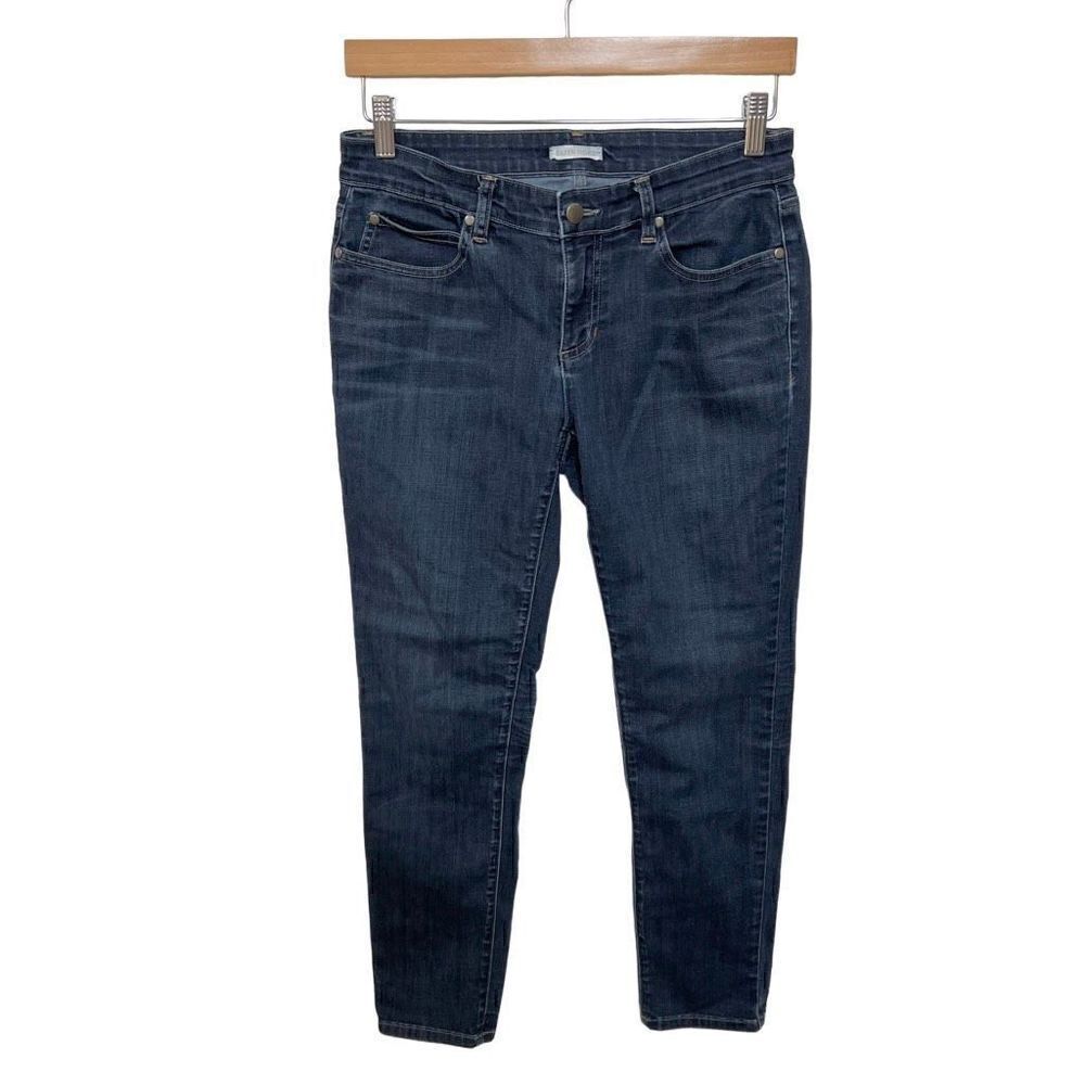Eileen Fisher Slim Fit Jeans Ankle Length Dark Wash Denim women’s size 4